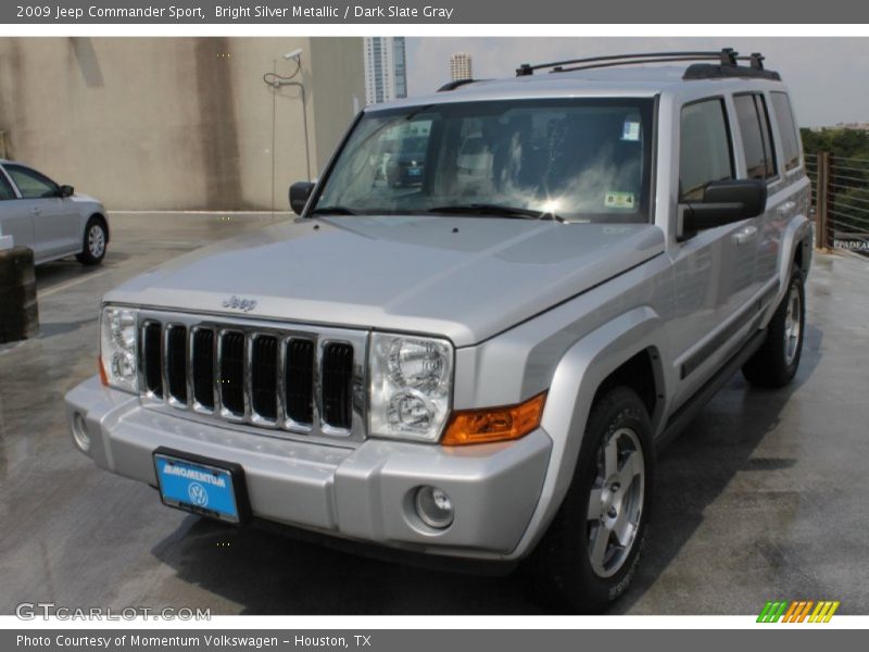 Bright Silver Metallic / Dark Slate Gray 2009 Jeep Commander Sport