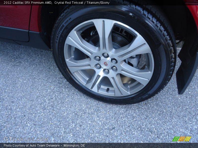 Crystal Red Tintcoat / Titanium/Ebony 2012 Cadillac SRX Premium AWD