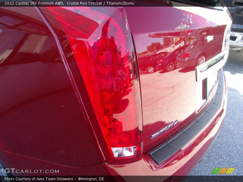 Crystal Red Tintcoat / Titanium/Ebony 2012 Cadillac SRX Premium AWD