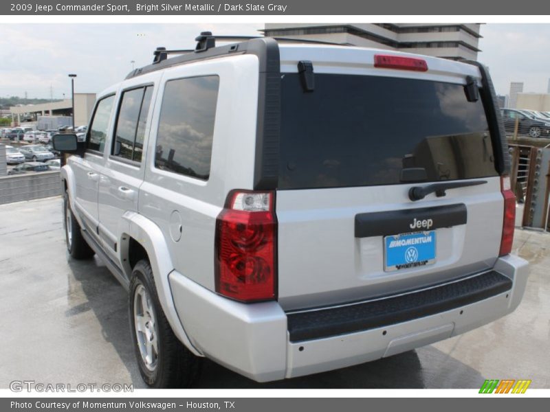 Bright Silver Metallic / Dark Slate Gray 2009 Jeep Commander Sport