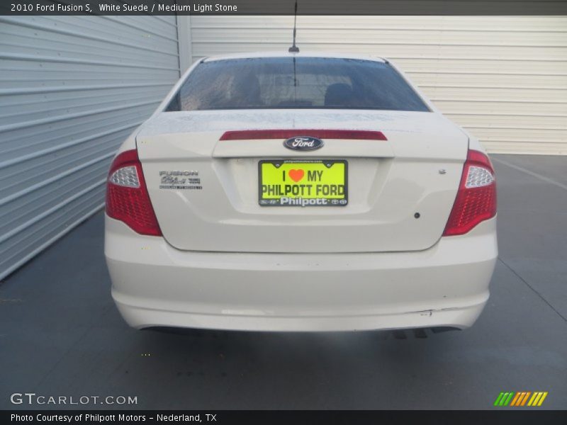 White Suede / Medium Light Stone 2010 Ford Fusion S