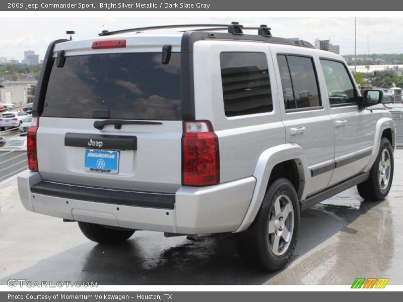 Bright Silver Metallic / Dark Slate Gray 2009 Jeep Commander Sport