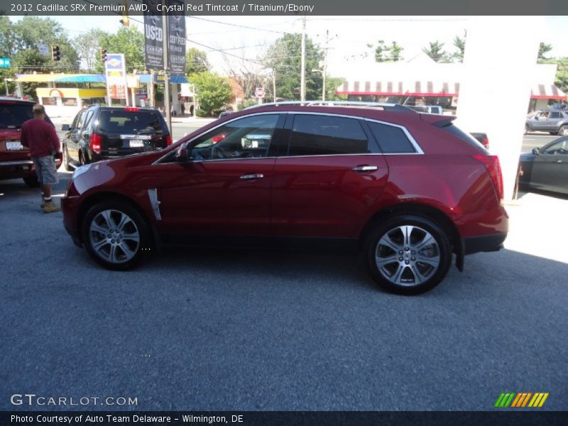 Crystal Red Tintcoat / Titanium/Ebony 2012 Cadillac SRX Premium AWD