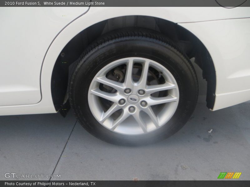 White Suede / Medium Light Stone 2010 Ford Fusion S