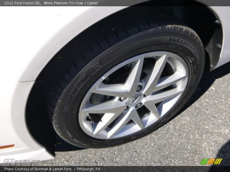 White Platinum Tri-Coat / Camel 2012 Ford Fusion SEL