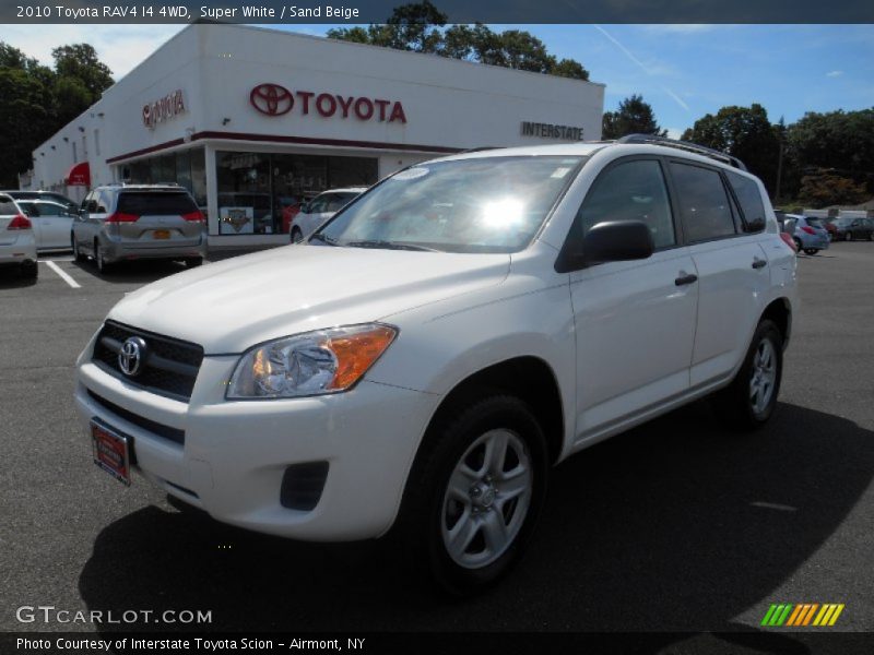 Super White / Sand Beige 2010 Toyota RAV4 I4 4WD