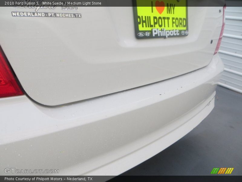 White Suede / Medium Light Stone 2010 Ford Fusion S