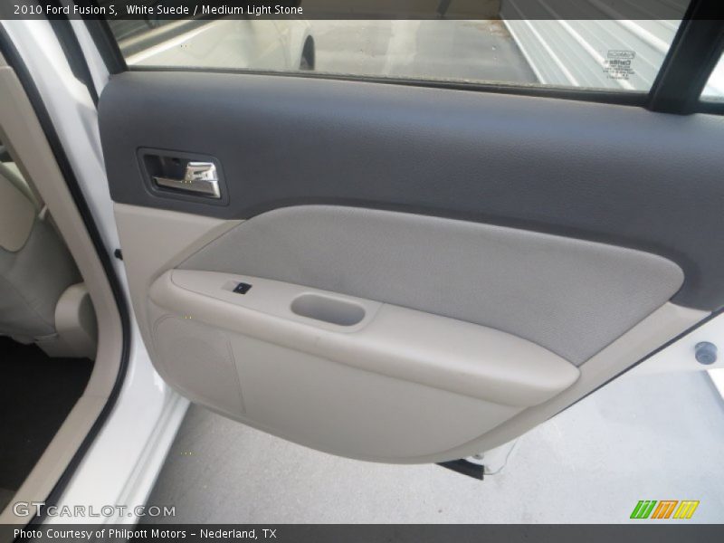 White Suede / Medium Light Stone 2010 Ford Fusion S