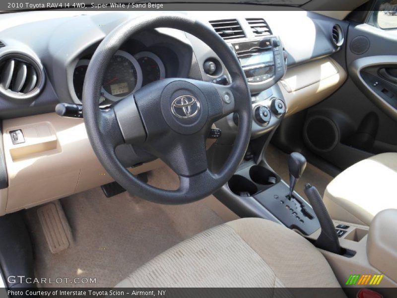 Super White / Sand Beige 2010 Toyota RAV4 I4 4WD