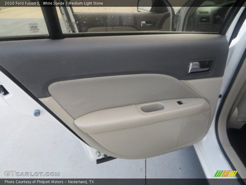 White Suede / Medium Light Stone 2010 Ford Fusion S