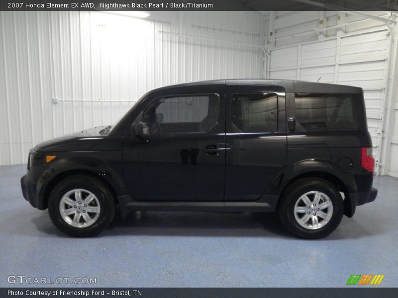 Nighthawk Black Pearl / Black/Titanium 2007 Honda Element EX AWD