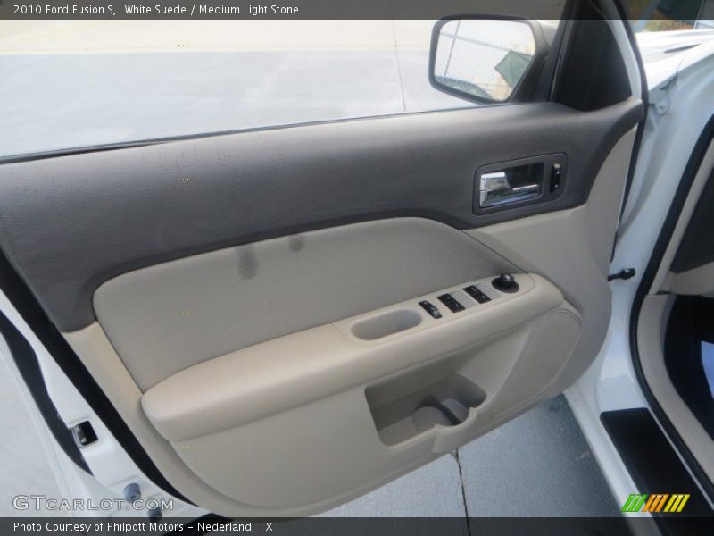 White Suede / Medium Light Stone 2010 Ford Fusion S