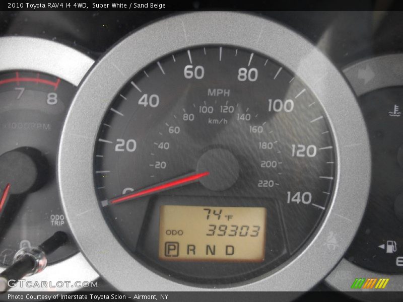 Super White / Sand Beige 2010 Toyota RAV4 I4 4WD