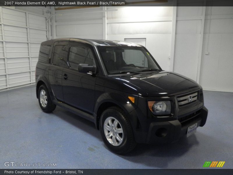 Nighthawk Black Pearl / Black/Titanium 2007 Honda Element EX AWD