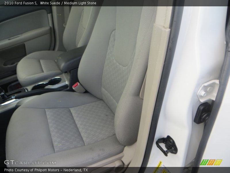 White Suede / Medium Light Stone 2010 Ford Fusion S