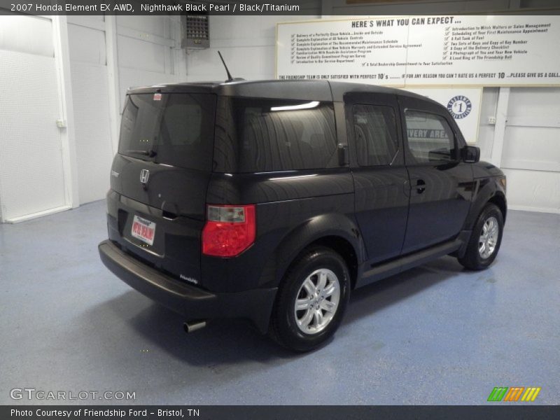 Nighthawk Black Pearl / Black/Titanium 2007 Honda Element EX AWD