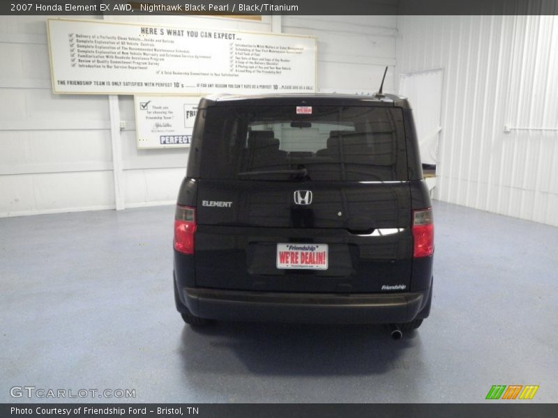 Nighthawk Black Pearl / Black/Titanium 2007 Honda Element EX AWD