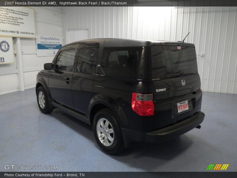 Nighthawk Black Pearl / Black/Titanium 2007 Honda Element EX AWD