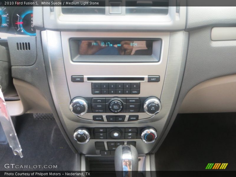 White Suede / Medium Light Stone 2010 Ford Fusion S