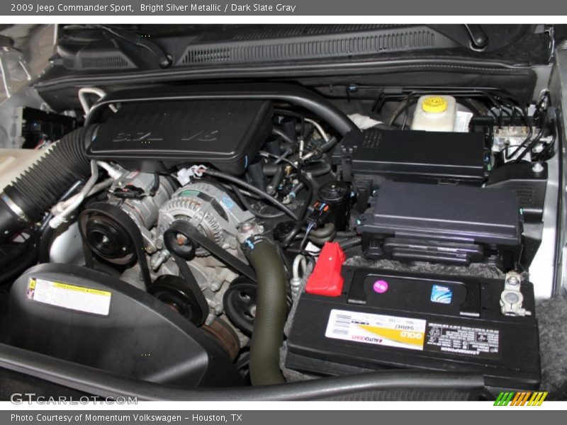 Bright Silver Metallic / Dark Slate Gray 2009 Jeep Commander Sport