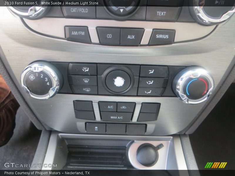 White Suede / Medium Light Stone 2010 Ford Fusion S