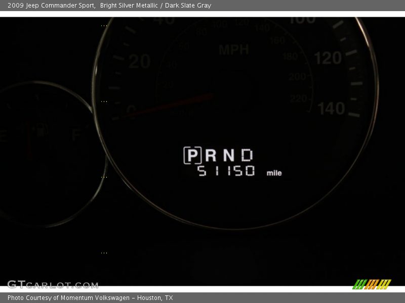 Bright Silver Metallic / Dark Slate Gray 2009 Jeep Commander Sport