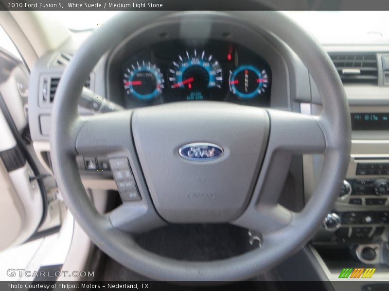 White Suede / Medium Light Stone 2010 Ford Fusion S