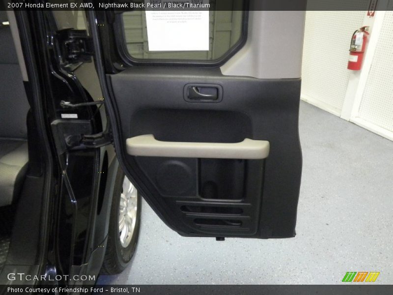 Nighthawk Black Pearl / Black/Titanium 2007 Honda Element EX AWD