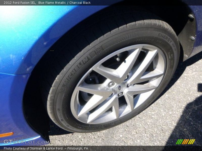 Blue Flame Metallic / Charcoal Black 2012 Ford Fusion SEL