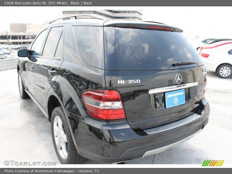 Black / Black 2008 Mercedes-Benz ML 350 4Matic