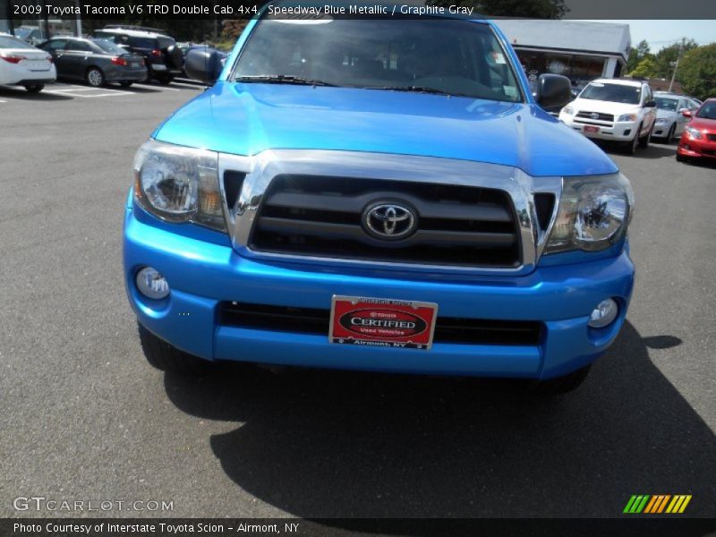 Speedway Blue Metallic / Graphite Gray 2009 Toyota Tacoma V6 TRD Double Cab 4x4