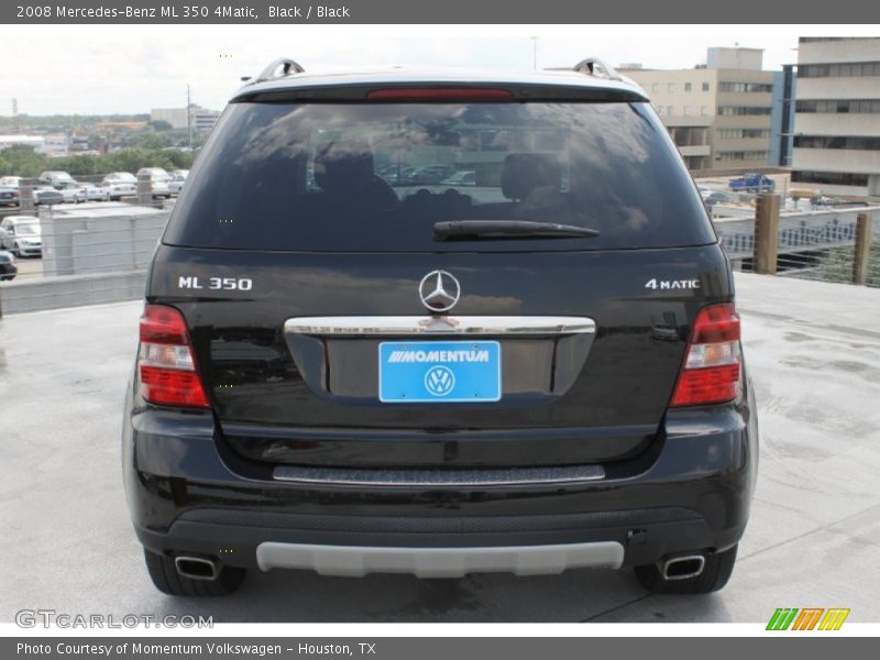 Black / Black 2008 Mercedes-Benz ML 350 4Matic