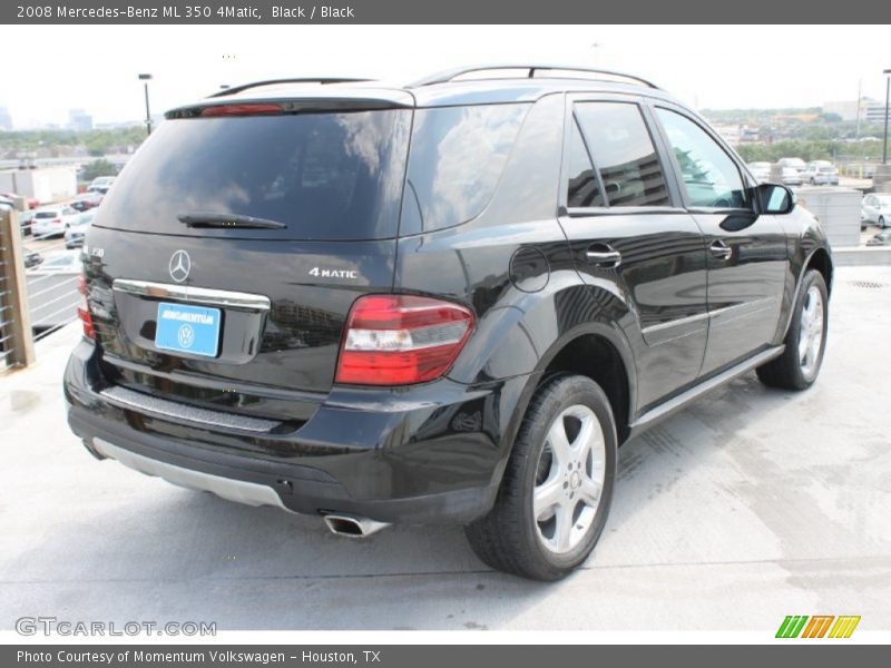 Black / Black 2008 Mercedes-Benz ML 350 4Matic