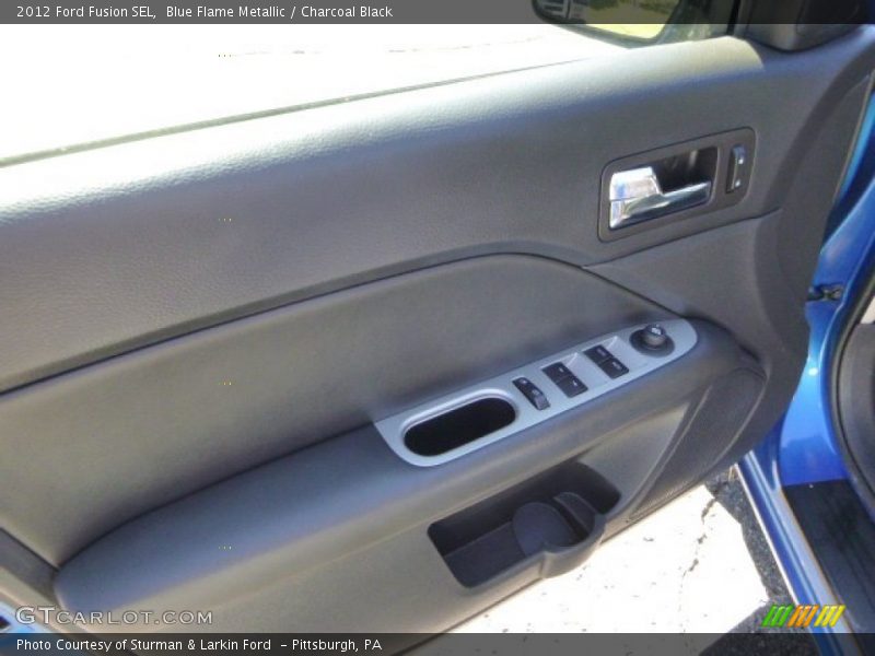 Blue Flame Metallic / Charcoal Black 2012 Ford Fusion SEL
