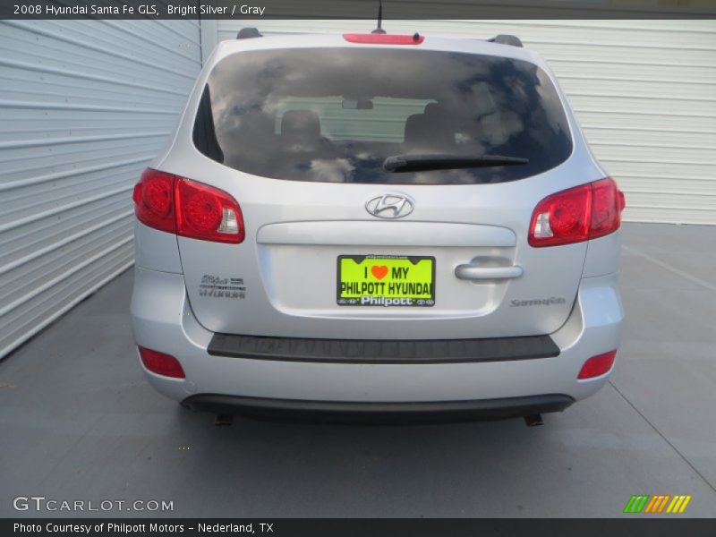 Bright Silver / Gray 2008 Hyundai Santa Fe GLS