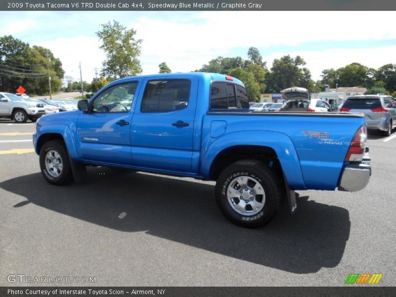 Speedway Blue Metallic / Graphite Gray 2009 Toyota Tacoma V6 TRD Double Cab 4x4
