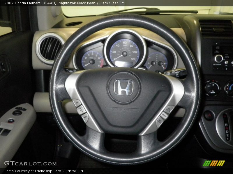Nighthawk Black Pearl / Black/Titanium 2007 Honda Element EX AWD