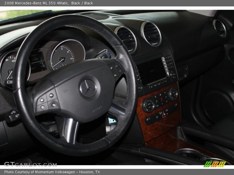 Black / Black 2008 Mercedes-Benz ML 350 4Matic