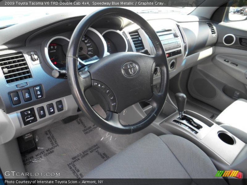 Speedway Blue Metallic / Graphite Gray 2009 Toyota Tacoma V6 TRD Double Cab 4x4