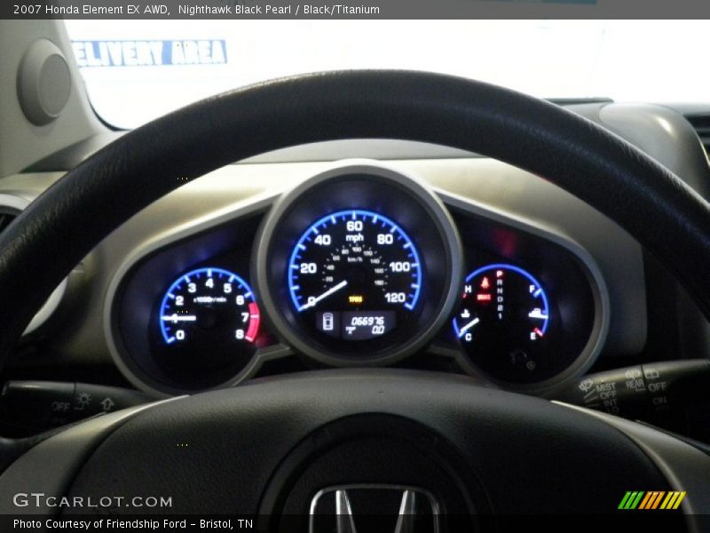 Nighthawk Black Pearl / Black/Titanium 2007 Honda Element EX AWD