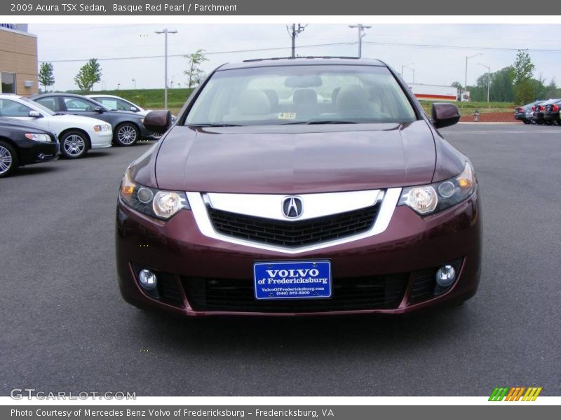 Basque Red Pearl / Parchment 2009 Acura TSX Sedan
