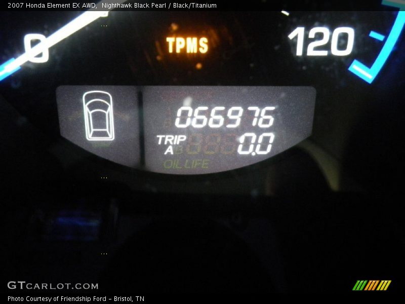 Nighthawk Black Pearl / Black/Titanium 2007 Honda Element EX AWD