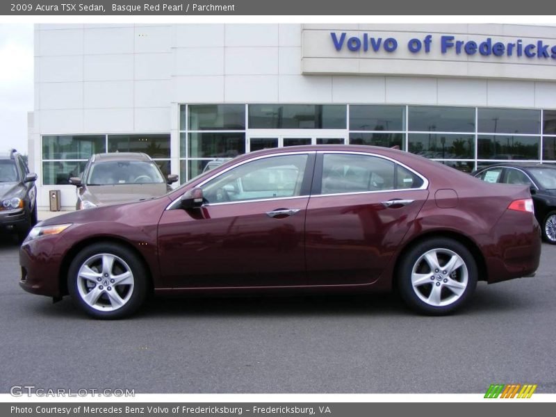 Basque Red Pearl / Parchment 2009 Acura TSX Sedan