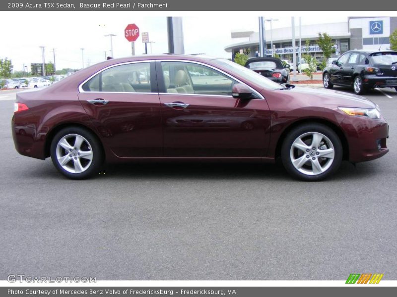 Basque Red Pearl / Parchment 2009 Acura TSX Sedan