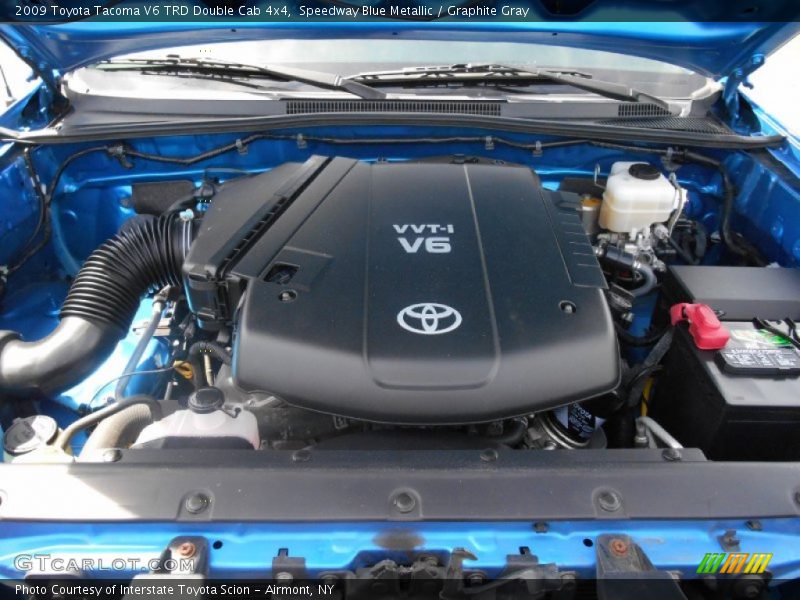 Speedway Blue Metallic / Graphite Gray 2009 Toyota Tacoma V6 TRD Double Cab 4x4