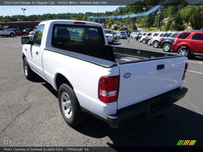 Oxford White / Medium Dark Flint 2010 Ford Ranger XL Regular Cab