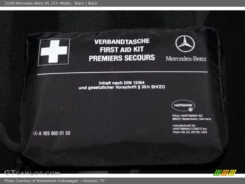 Black / Black 2008 Mercedes-Benz ML 350 4Matic