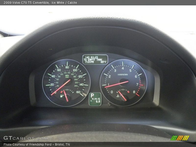 Ice White / Calcite 2009 Volvo C70 T5 Convertible