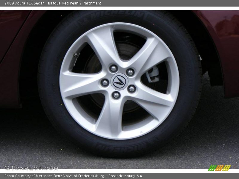 Basque Red Pearl / Parchment 2009 Acura TSX Sedan