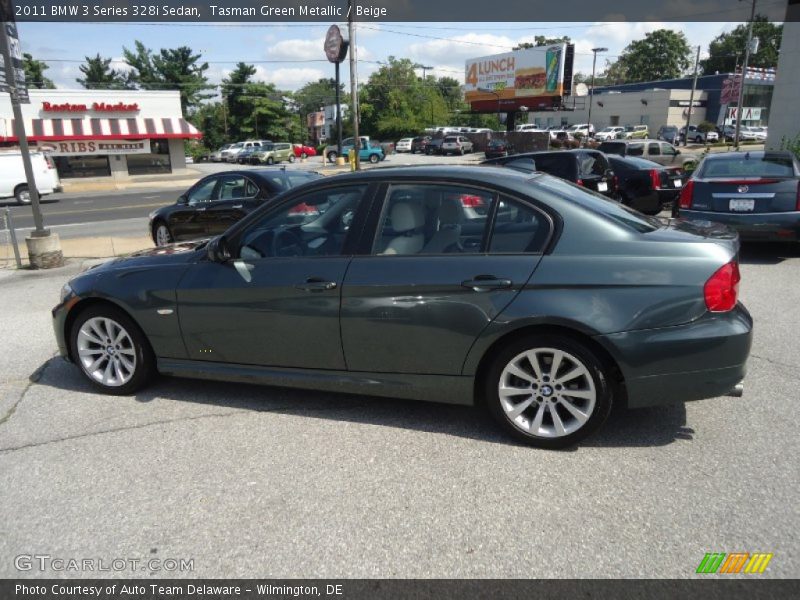 Tasman Green Metallic / Beige 2011 BMW 3 Series 328i Sedan